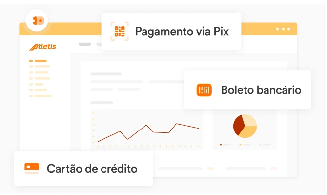 Venda por cartão, Pix ou boleto – sem complicação